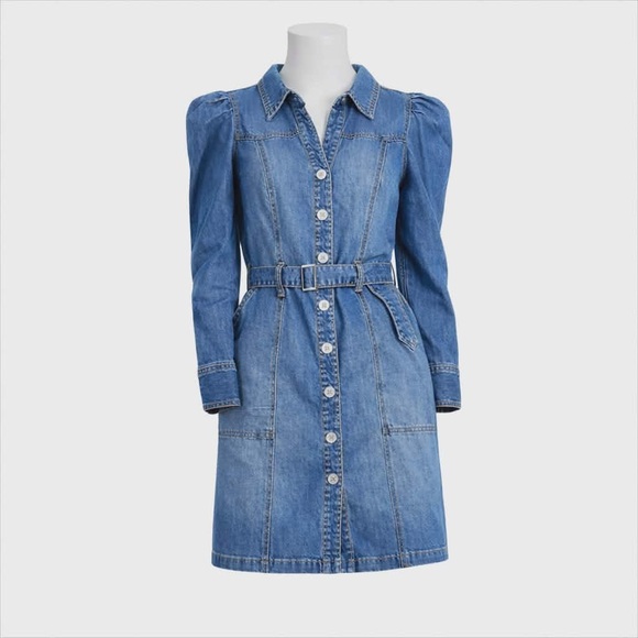 INC International Concepts Dresses & Skirts - NWOT size 8.  INC International Concepts Blue Denim Long Sleeve Dress